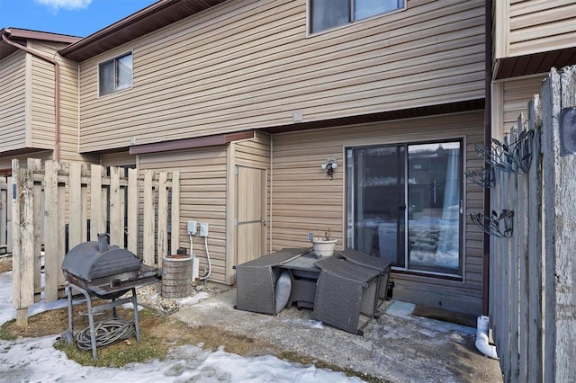 view of patio featuring grilling area