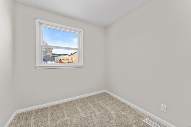 view of carpeted empty room