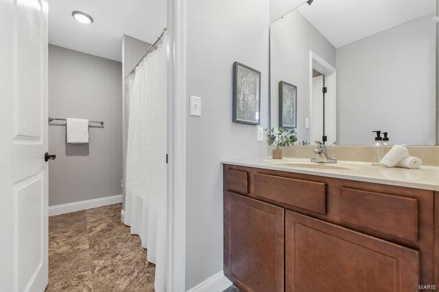 bathroom featuring vanity