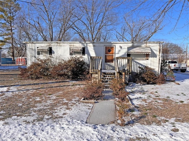 view of manufactured / mobile home