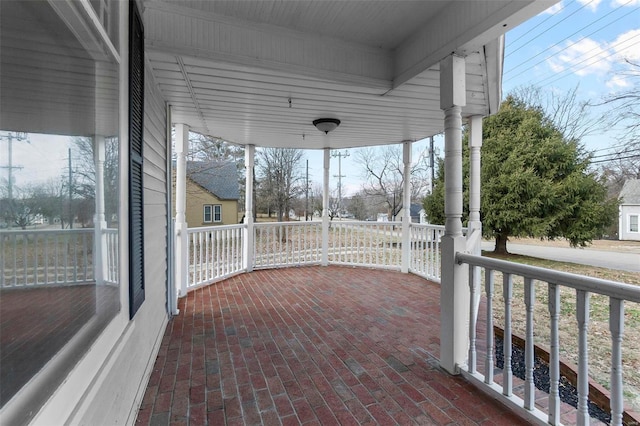 view of patio with a porch