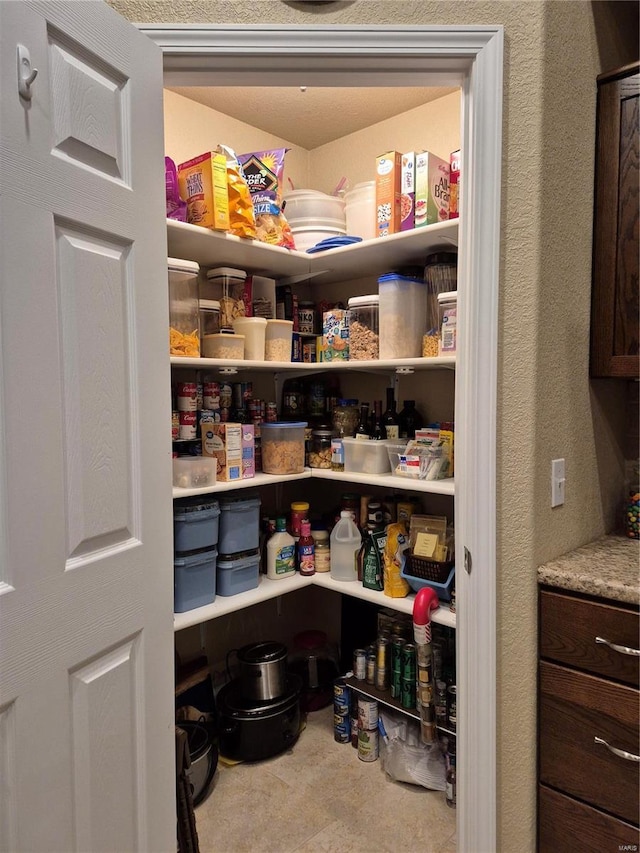 view of pantry