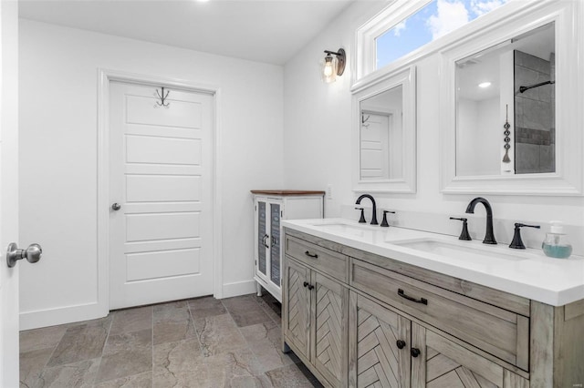 bathroom with vanity