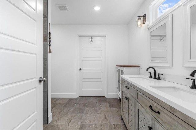 bathroom with vanity