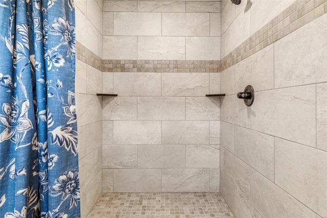 bathroom with walk in shower