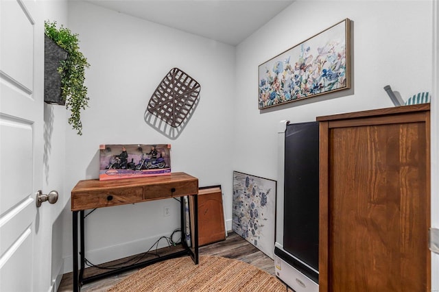 entryway featuring hardwood / wood-style floors