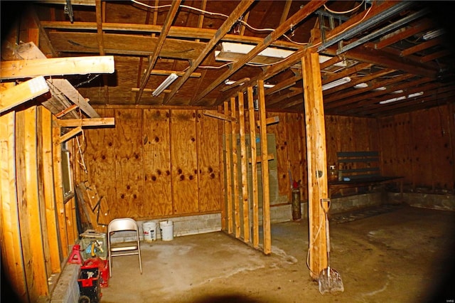 view of basement