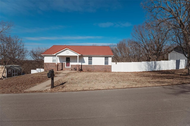 view of ranch-style house