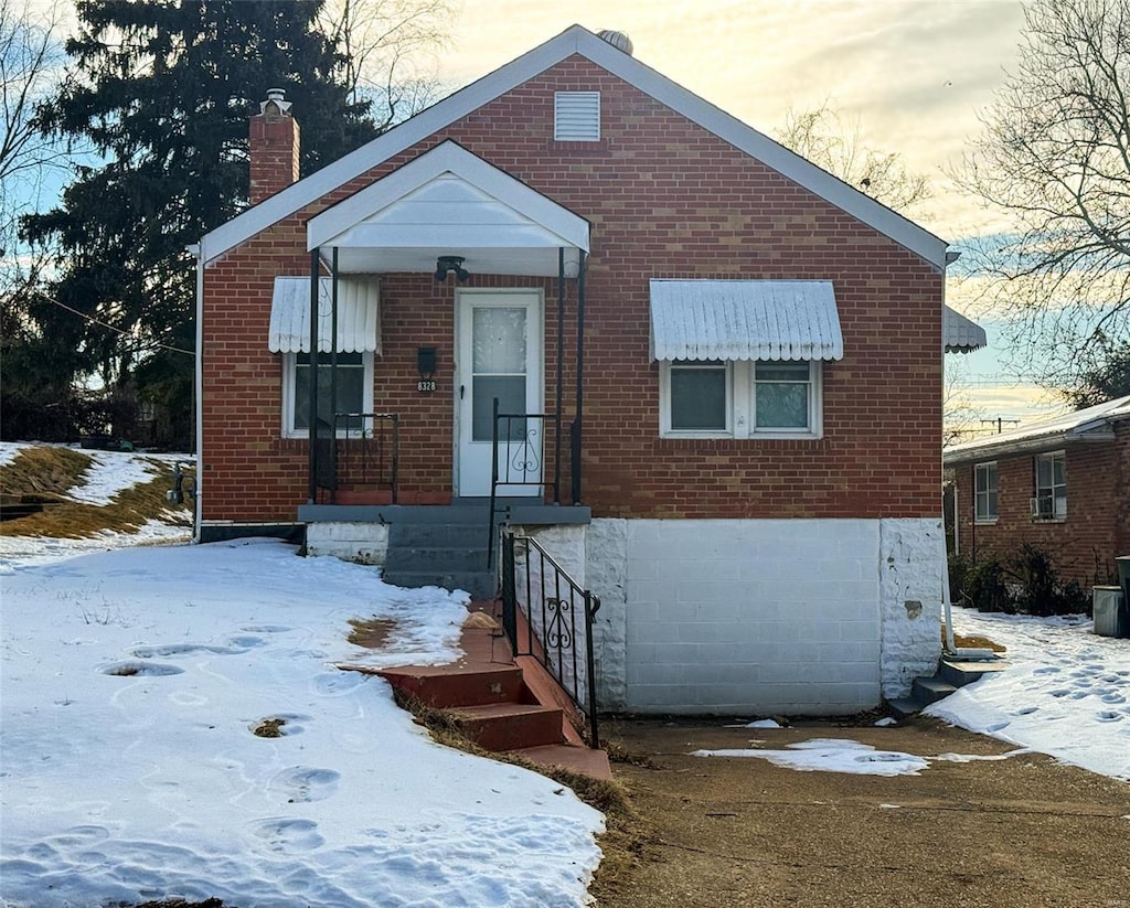 view of bungalow-style house