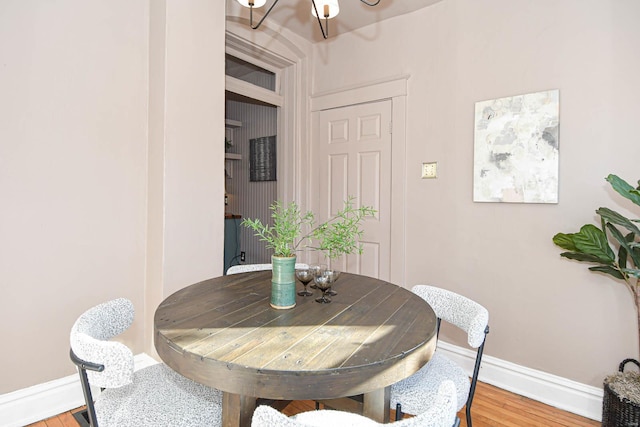 dining room featuring hardwood / wood-style floors