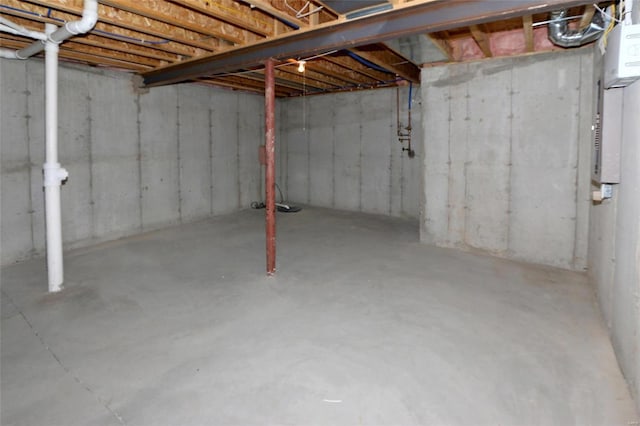 view of basement