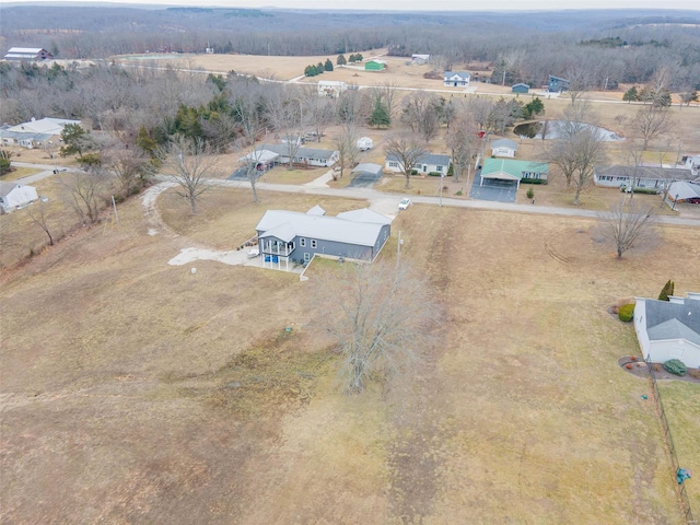 bird's eye view featuring a rural view