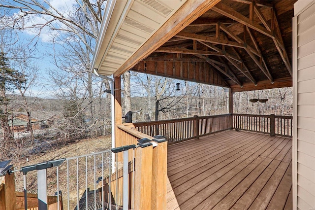 view of wooden terrace