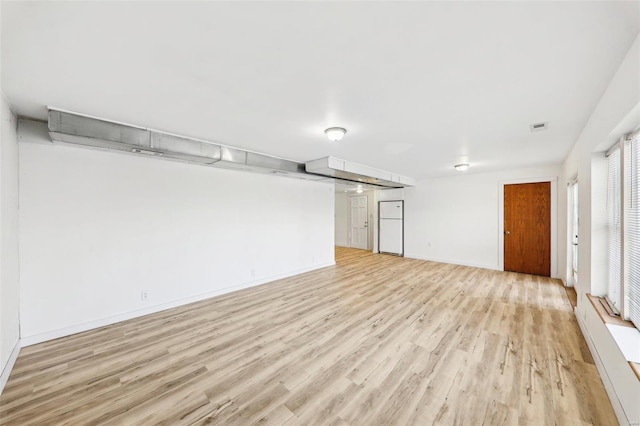 interior space featuring light hardwood / wood-style floors