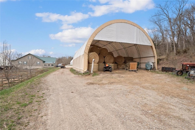 view of outdoor structure