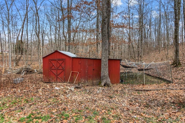 view of outbuilding