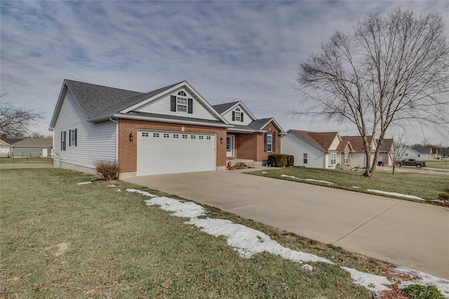 view of front of house with a front yard