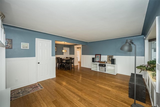 foyer entrance featuring hardwood / wood-style flooring