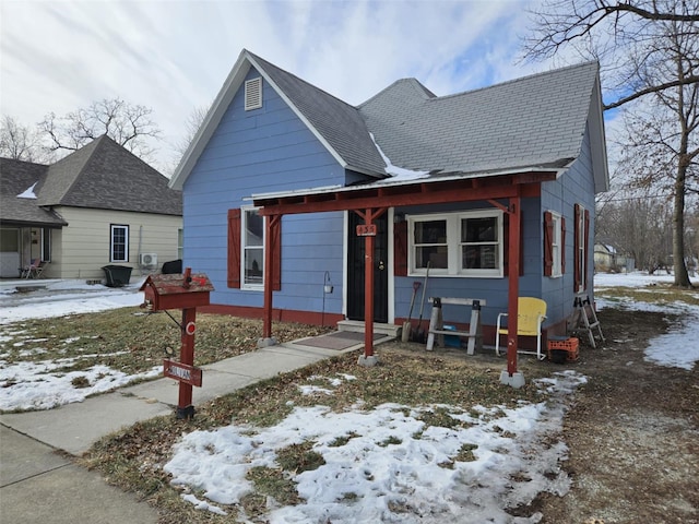 view of bungalow-style home