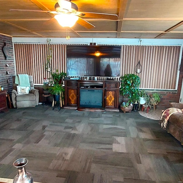 view of patio / terrace with ceiling fan