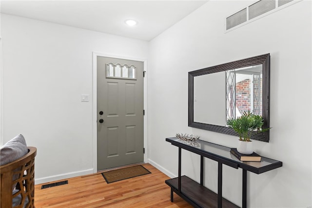 entryway featuring light hardwood / wood-style flooring