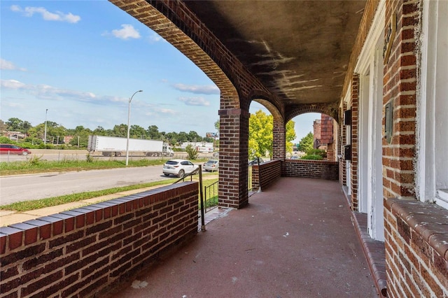 view of patio / terrace with a porch