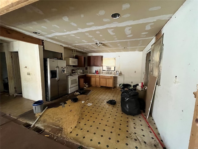 kitchen featuring white appliances