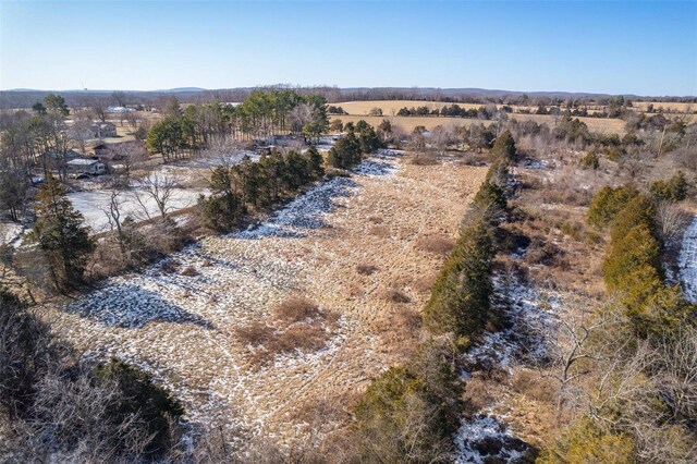 drone / aerial view featuring a rural view
