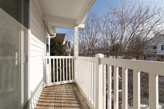 view of balcony