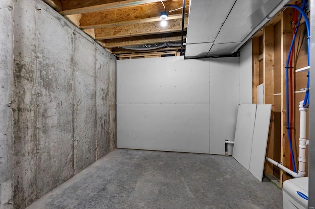 view of basement