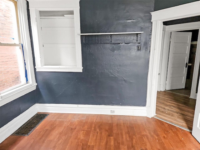 interior space featuring wood-type flooring