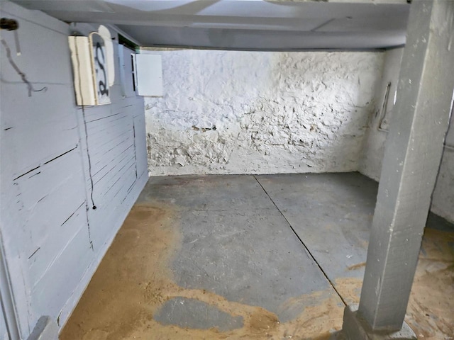 view of basement