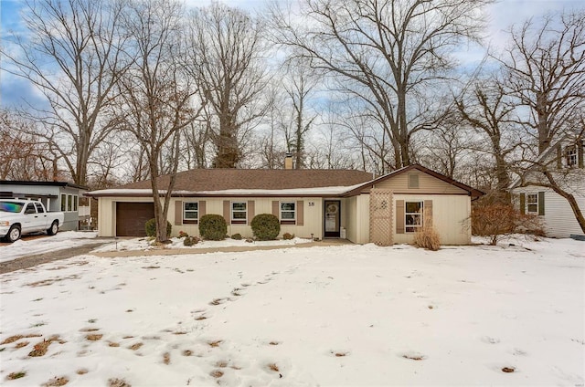 ranch-style house with a garage