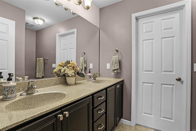 bathroom featuring vanity