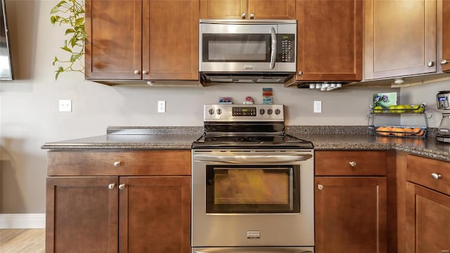 kitchen with stainless steel appliances