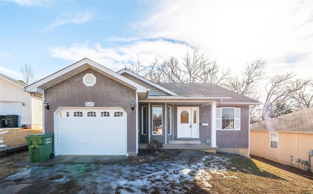 ranch-style house with a garage