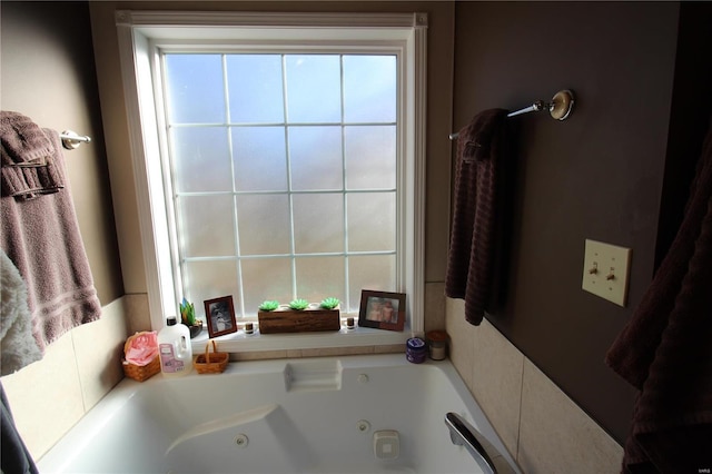 bathroom with a bathtub