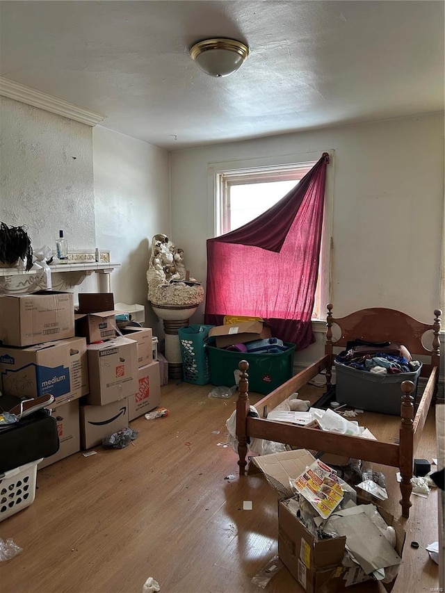 miscellaneous room featuring wood-type flooring