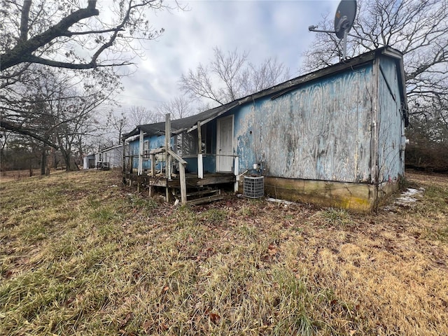 exterior space featuring central AC