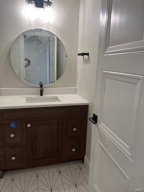 bathroom with vanity