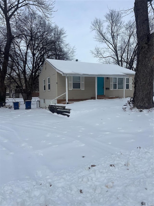 view of front of home