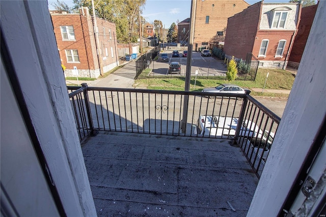 view of balcony