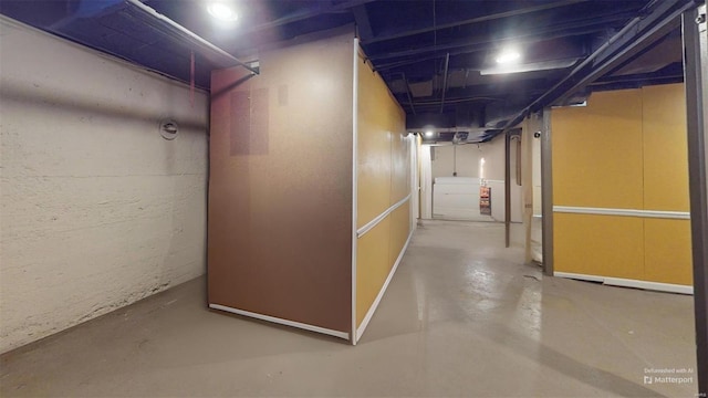 view of basement