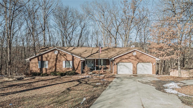 ranch-style house with a garage