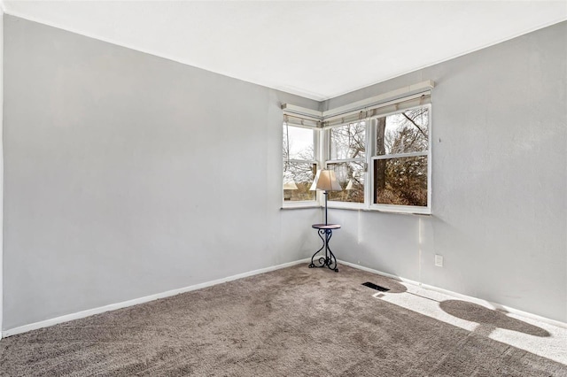 view of carpeted empty room