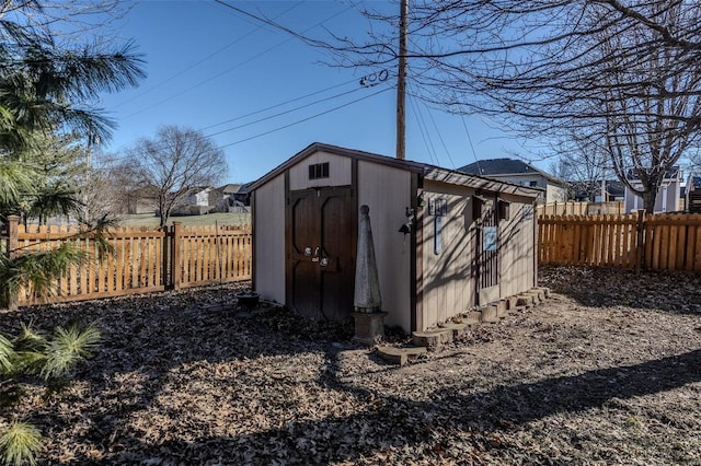 view of outbuilding