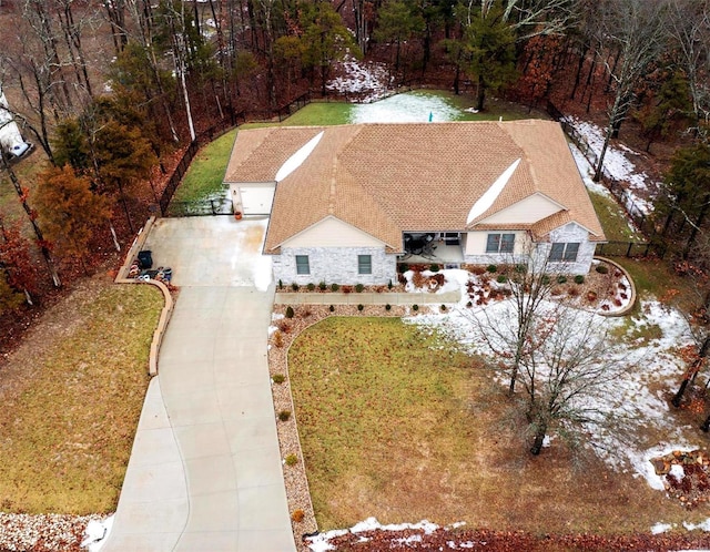 birds eye view of property