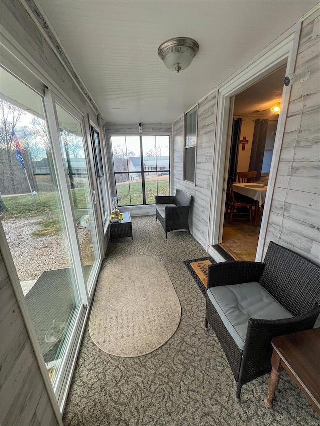 view of sunroom / solarium