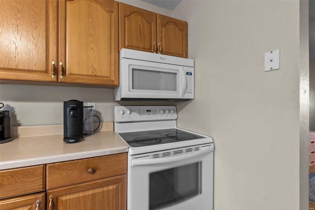 kitchen with white appliances