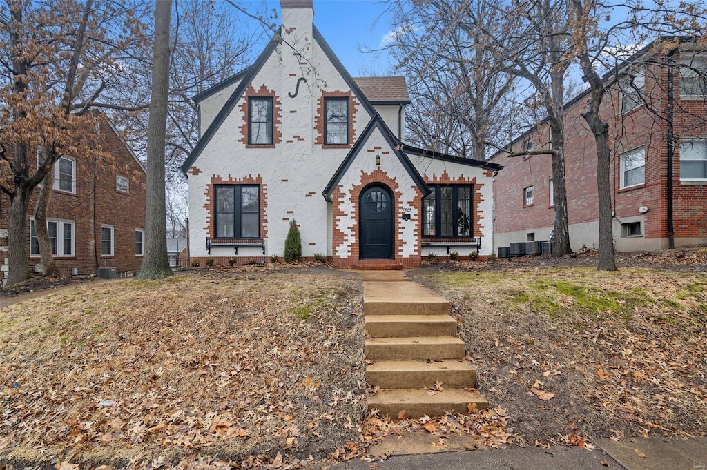 view of tudor-style house